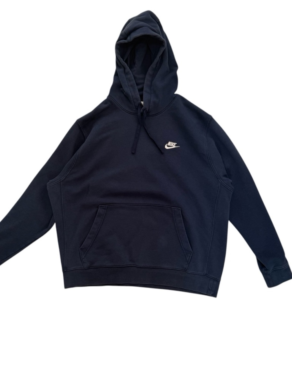 Nike Navy Pullover Hoodie with Tag Detail Size XL